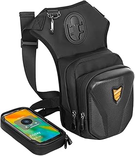 Motorcycle Waist Pack Drop Leg Bags Men Women Bike Riding Cycling Tactical Thigh Fanny Pouch Phone Storage Hip Bag Motorcycle Accessories Kit Available as Satchel, Upgrade, 22 * 17 * 10 CM (8.6 * 6.6