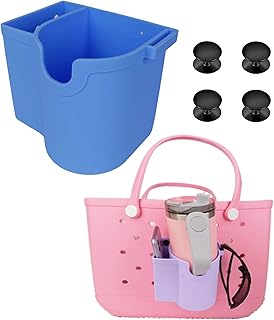 FANOWZUO 3-in-1 Silicone Bogg Bag Accessories-Cup, Phone,and Sunglasses Holder for Stanley Tumbler 20/30/40oz, Compatible with Small, Medium,X Large Bogg Bags