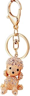 Rhinestone Keychain Accessories for Women, Car Keys Ring Charms, Bling Dogs Keychain, Cute Purse Charms Phone Pendant