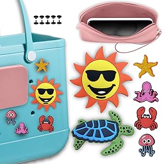 Beach Bag Accessories Mom Life Beach Bag Charms, Silicone Phone Holder for Beach Bag, Cute Decoration Charms Seabed Bag Accessories