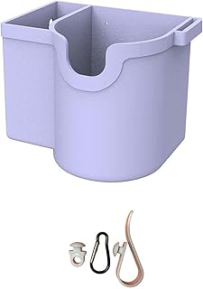 CINOCHRIWEN Beach Bag Accessories Set - Includes Key Chain Holder, Cup and Phone Holder, Hook - bogg bag accessories (Purple)
