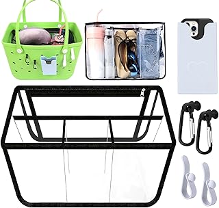 Clear Beach Bag Organizer Original with Phone Holder and 4Pcs Key Holder Accessories for Bag X Large Storage Bag