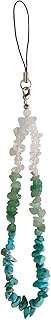 Fuqimanman2020 1-3 PCS Aesthetic Beaded Phone Charms-Cute Gradient Nature Crystal Gem Keychain for Women Girls