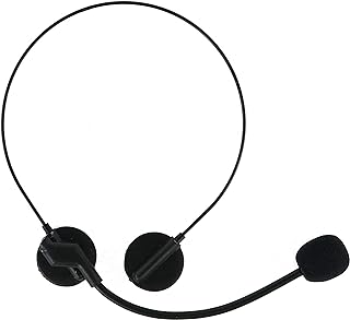 Rockstar Costume Accessories Headset - Fake Rock Star MJ Singer Microphone and Headphones Costume Accessory Prop