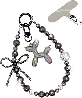 Car keychain women bling,Cute Bag Accessories,Jelly Balloon Dog Keychain,Kawaii Phone Keychains & Decorations