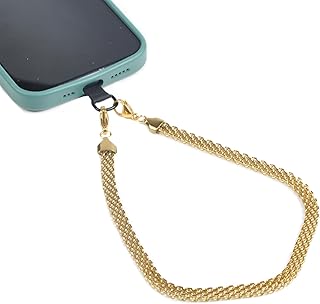 Widen Super Strong 18k Gold Plated Stainless Steel Hand Wrist Phone Strap Anti-Lost Chain Bracelet Wristlet