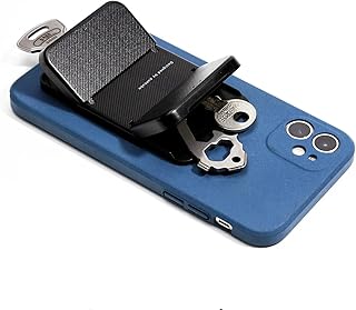 PUNCUBE Compact Key Holder for wallet –Ridge key case for phone sleeve - Smart Key holder Keychain – Minimalist Cell phone stand