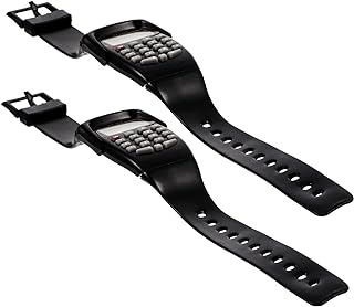 Veemoon 2pcs Calculation Watch Mens Watches Girl Calculating Calculator Watch Movement Clearly Calculators Watches Calculator Watch Childs Wrist Watch Phone Case Square Man