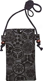Maruzen Pochette Smartphone Accessory Holder, Japanese Pattern, 4.3 x 0.4 x 7.3 inches (11 x 1 x 18.5 cm), Family Crest
