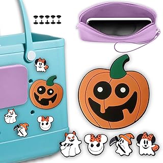 Beach Bag Accessories Mom Life Beach Bag Charms, Silicone Phone Holder for Beach Bag, Halloween Charms