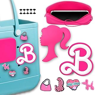 Beach Bag Accessories Mom Life Beach Bag Charms, Silicone Phone Holder for Beach Bag, Pink Beach Bag Charms