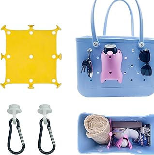 Yellow Silicone 3pcs BOGG Bag Accessories Set Compatible with XL Large Bogg Bag, Cup Holder, Drink Holder, Phone Holder, Bogg Bag Divider