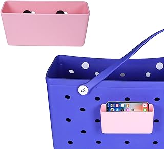 MOTOFITOOL Organizer Accessory for Bogg Bag and Simply Southern Tote, Insert Holder for Small Items like Keys, Sunglasses and Phone, Compatible with Most Bogg Bag and Simply Southern Tote(Pink)
