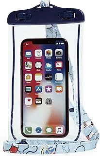 Vera Bradley Women's Waterproof Phone Pouch w/Lanyard, Really Regatta, One Size