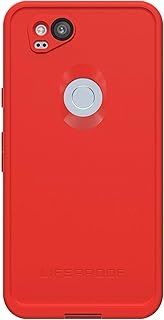 Lifeproof FRĒ Series Waterproof Case for Google Pixel 2 - Retail Packaging - FIRE Run (Cherry Tomato/Sleet/Molten Lava)