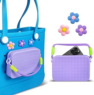 Silicone Phone Holder for Bogg Bag Accessories Insert Wallet for Bogg Bag Rubber Beach Tote Bags
