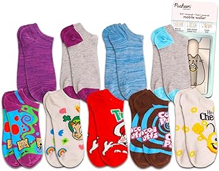 Wacky Cereal Socks Bundle - 9 Pairs of Funny Cereal Socks for Kids Size 10-4 Plus Cute Cat Phone Wallet | Cereal Accessories for Kids | Funny Cereal Gift Set.