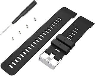 Compatible Replacement Band for Garmin Forerunner 35 Accessories Watchbands, 10 Color Replacement Watch Band with Stainless Buckle and Rubber Strap