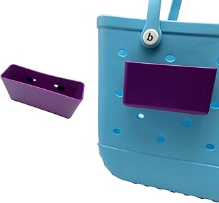 YCeru Organizer Accessory For Bogg Bag Simply Southern Tote Insert Holder Charm for Sunglasses, Keychain, Cellphone, Wallet - Compatible with Most Beach Totes(Purple)
