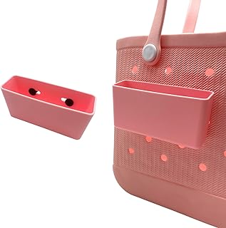 YCeru Organizer Accessory For Bogg Bag Simply Southern Tote Insert Holder Charm for Sunglasses, Keychain, Cellphone, Wallet - Compatible with Most Beach Totes(Pink)