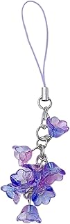 Purple Phone Chains Keyring Phone Charm Phone Keychain Pendant Straps for Women Purse Bag Accessories, Purple, 1