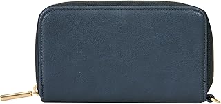 Gifts Slim Wallet, Small Clutch Wallet for Women, Phone-Holder Wallet with Card and Bill Slots, Navy Smooth Pebble, Slim Wallet