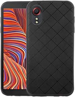 ELISORLI Compatible with Samsung Galaxy Xcover 5 Case Rugged Thin Slim Cell Accessories Anti-Slip Fit Rubber TPU Mobile Phone Protection Silicone Full Body Cover for Gaxaly X Xcover5 Women Men Black
