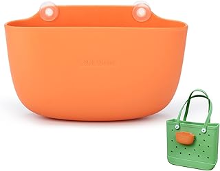 Motain Insert Travel Organizer Storage Pouch,Accessory Bag Compatible with Bogg Bags,Keep Cell Phone, Lipstick, Sunglasses etc(Orange)