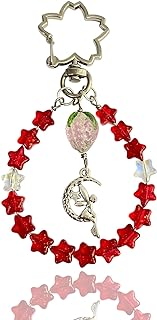 QqzsJewls Aesthetic Keychain Accessories for Women Backpack Keychain Phone Charm for Girls Birhtday Christmas Gifts