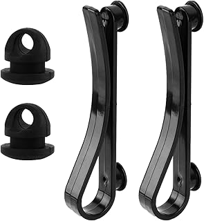Serveyou 4pcs Hooks Accessories for Bogg Bags,Bogg Bag Hook,Black Plastic Silicone Hook Key Holder Removable for Hanging Keys, Mobile Phones, Coin Purses, Hats, Glasses, Earphones