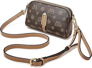 Small Crossbody Bag for Women PVC Leather Cell Phone Holder Credit Card Slot Shoulder Bag Purse Lightweight Handbags