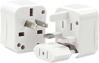 Chargeworx International Travel Adapter | Travel Essentials - Universal Travel Adapter for Phones, Laptop & Tablet | 110-220 Voltage Converter, International Plug Adapter | Travel Accessories