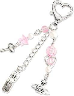 Cute Car Accessories for Women Girls Y2K Keychain Accessories for Girls Y2K Keychain Charms for Car Keys Bag Purse