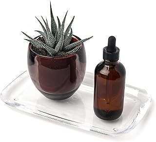 Umbra 1005786-165 Droplet Tray Jewelry Display/Holder, Bathroom Accessory/Amenity Holder - Clear Acrylic, Looks Like Glass,25 x 15 x 2 cm