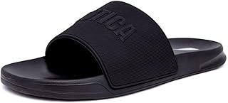 Men's Shower Sandals Open Toe Soft Slide House Slipper for Indoor & Outdoor