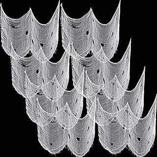 Boao 8 Pack Creepy Cloth 30 x 72 Inch, Halloween Creepy Cloth Scary Gauze Cloth Doorways Spooky Halloween Decorations Outdoor Yard Home Wall Decor (White)