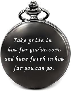 College Graduation Gifts for Him 2024, Graduation Party Supplies Decorations, Engraved Pocket Watch for Graduates