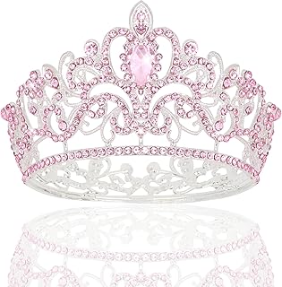 Wecoe Mini Crown for Little Girls Small Crown For Flower Bouquets