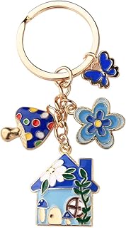 Mushroom Keychain Charms for Keys Accessories for Women Novelty Keychains Aesthetic Y2K Key Chain for Backpacks Charms for Girls Purse Decorations for Handbags Mushroom Lover Birthday Christmas Gifts,