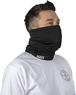 60455 Neck and Face Warming Band, Gaiter/Balaclava Made of Breathable Fleece Fabric for Warmth, Black