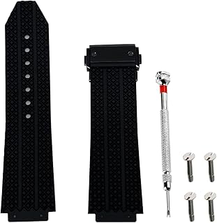21mm 25mm Rubber Watch Band Replacement Strap Waterproof with Tool for Hublot Big Bang