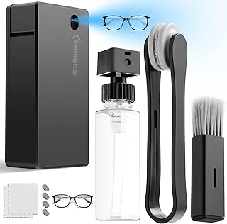 Eyeglass Cleaner Tool Set- Including Anti Fog Mist Cleaner Spray, Microfiber Cloth, Mini Soft Brush, Efficient and Durable Eye Glasses Cleaner for Sunglasses Spectacles Lens Cleaning Accessories
