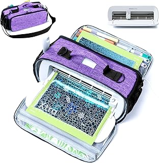 IMAGINING Carrying Case Compatible with Cricut Joy Xtra, Cricut Joy Xtra Carrying Bag with Pockets for Cricut Accessories, Cricut Tools, Front and Back Side Full Open