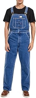 Men's Denim Bib Overalls, Men's Overalls Workwear with Adjustable Straps and Convenient Tool Pockets