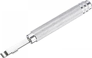 uxcell Watch Back Cover Opener, Case Remover Tool, 6mm,7mm Width Pry Bar Aluminum Handle for Snap Watch Repair, Silver Tone