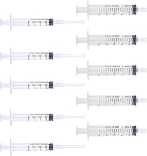 Mobestech 10 Pcs Perfume Refill Pump Tools Plastic Perfume Dispenser with Adapter Tools for Perfumes Transfer to Empty Bottles, Include Syringe (2ml+ 10ml each 5PCS)
