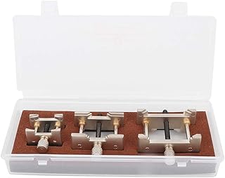 Adjustable Watch Case Holder, Watch Case Metal Movement Holder Watchmaker Clamp Repair Tool Watch Case Back Opener Watch Strap Remover Base Movement Repair Tool for Battery Replacing and Repair