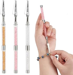 WADORN 3 Colors Bracelet Helper Tools, Bracelet Helper to Put on Yourself Bracelets Assistant Clips Easy Jewelry Wearing Tool Jewelry Fastening Tool for Bracelet Necklace Zippers Jewelry Clasps