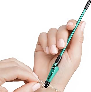 Mission Gallery Bracelet Helper Tool - Fastener Helper Tool for Bracelet, Necklace, Jewelry, Watch - Clasp Helper - Portable, Easy-to-Use, Made of Metal Teal