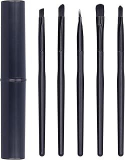 Watch Brush Set, Black Plastic Watch Cleaning Brush Set Wristwatch Movement Small Part Cleaning Soft Brushes Set Cleaner Tool Kit for Watch Mobile Phone Repair Shop Home Cleaning